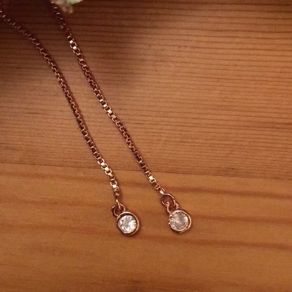 Rose Gold Adjustable Crystal Bracelet - Picture 4 of 7